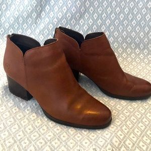 Born Brown Leather Booties